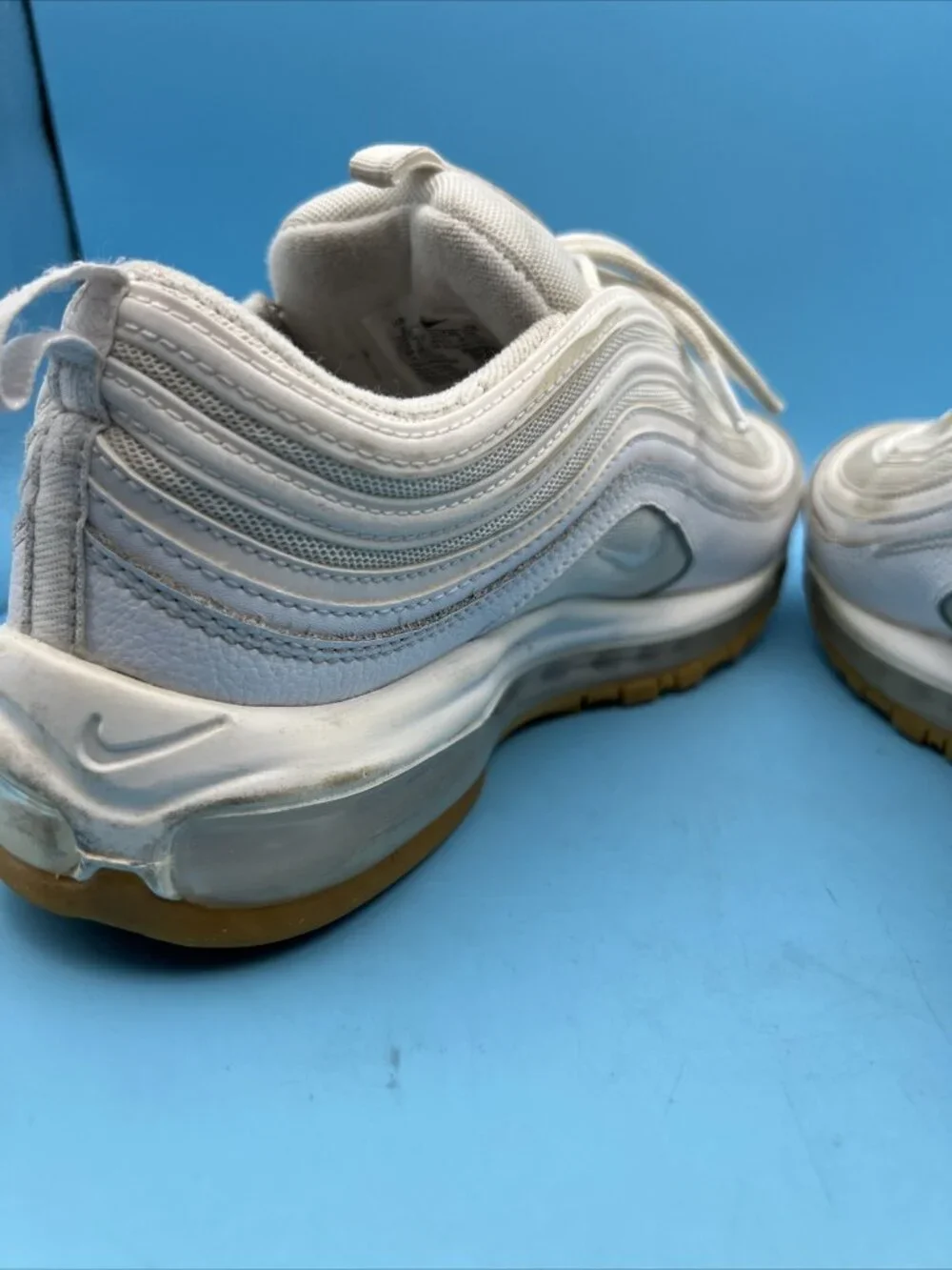 Men’s Nike Sneakers Air Max 97 ‘White / Gum’ Size 9 EUC DJ2740–100